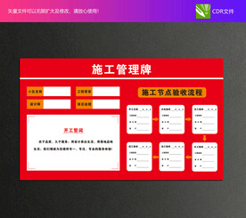 施工管理牌