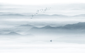 水墨意境山水画