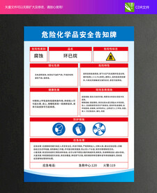 危險化學品安全告知牌