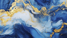 藍(lán)色漸變金線大理石