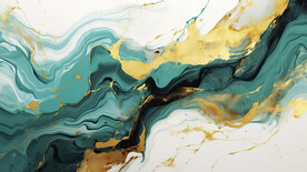 綠色金線漸變大理石背景