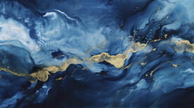 藍(lán)色漸變金線大理石背景