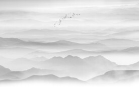 山水水墨山水圖