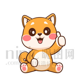 可爱卡通狗