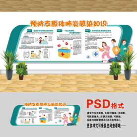 醫(yī)院文化墻 支原體肺炎