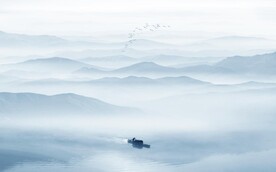 意境水墨山水畫