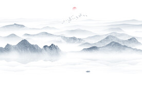 山水風(fēng)景水墨畫背景畫