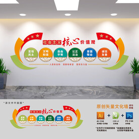 社會主義核心價值觀文化墻