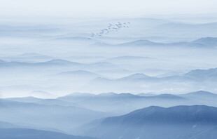 水墨山