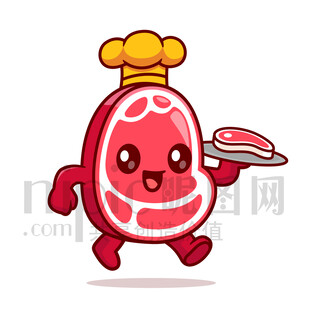 可愛卡通瘦肉