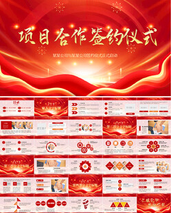 項(xiàng)目合作簽約儀式項(xiàng)目啟動(dòng)ppt