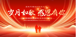 退休歡送會背景展板