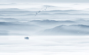 水墨山水畫背景墻畫