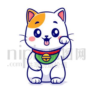 可愛卡通招財貓