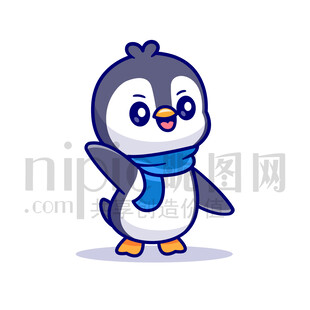 可爱卡通企鹅
