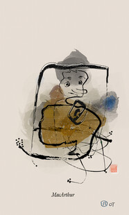 原創(chuàng)現(xiàn)代抽象奶油肌理風(fēng)客廳玄關(guān)