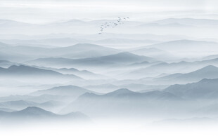 水墨山