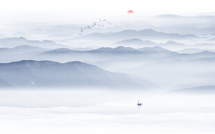 水墨山水画
