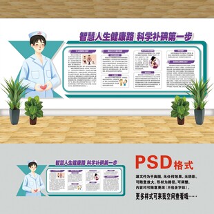 医院文化墙 科学补碘