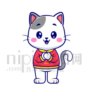 可愛(ài)卡通貓