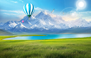 藍天白云大草原