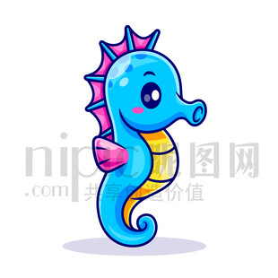 可愛卡通海馬