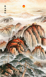 五岳獨尊泰山日出