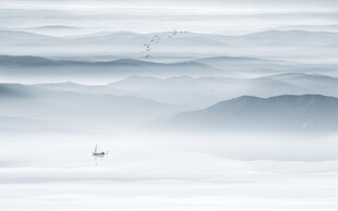 群山遠山背景圖