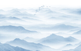 現(xiàn)代簡(jiǎn)約新中式水墨山水畫背景墻