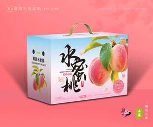 水蜜桃包裝 桃子禮盒