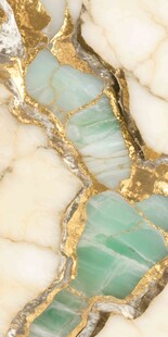 綠白金相間大理石紋理