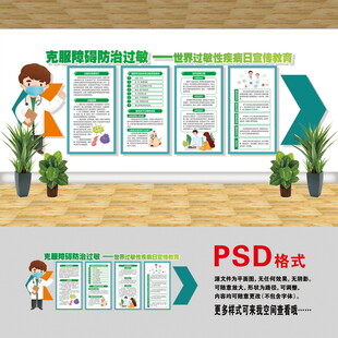 防治過敏文化墻