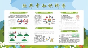 預防防治腦卒中宣傳欄