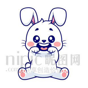 可愛卡通兔子形象