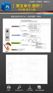 三下第五單元面積思維導(dǎo)圖