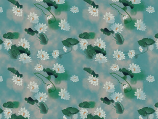 清新荷花荷葉圖案紋理