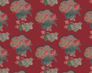 復(fù)古花卉圖案背景