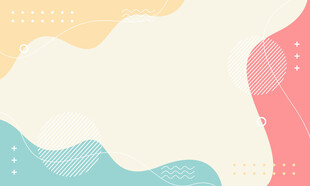 多彩波浪背景圖案