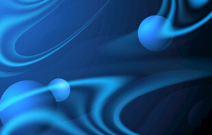 夢幻藍色流體抽象背景圖