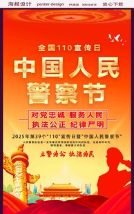 中國人民警察節(jié)宣傳海報(bào)