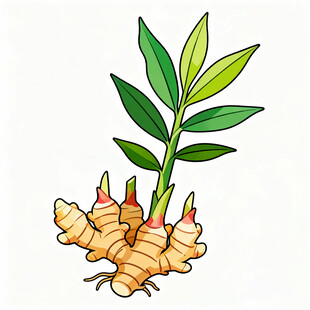 高良姜矢量插畫素材