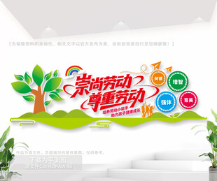 尊重勞動(dòng)文化墻