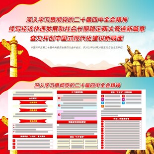 二十屆四中全會(huì)展板