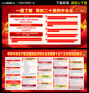 二十屆四中全會展板
