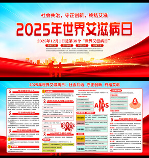 世界艾滋病日展板