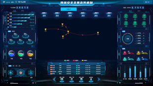 科技風(fēng)數(shù)據(jù)可視化界面