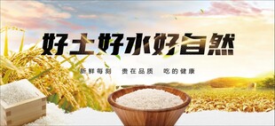 五常優(yōu)質(zhì)大米生態(tài)米宣傳海報燈箱