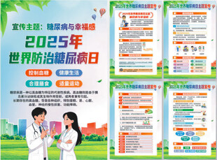 2025年糖尿病彩頁海報(bào)