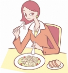 美女吃饭