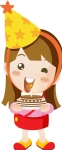 卡通女孩生日